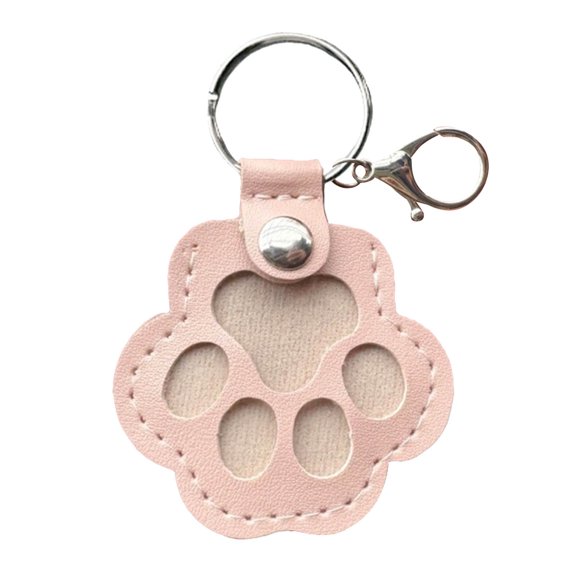 Pet Hair Keepsake Keychain, Pet Key Chain Refillable, Dog Hair Keepsake Keychain, Keychain Memorial Gifts Cat Dog Cute Key Chain for Bag Purse Charm Key Holder