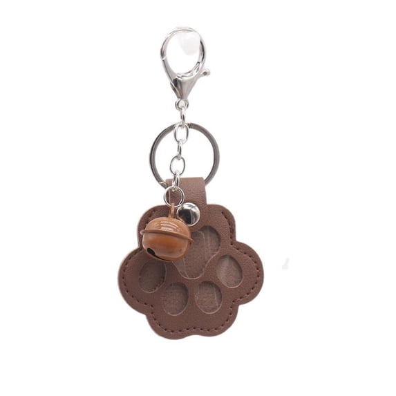 Pet Hair Memorial Keychain, Paw Shape Pet Keepsake for Ashes or Hair, Emotional Loss Gift for Dog Cat Lovers, Portable Travel Bag Keyring Accessory