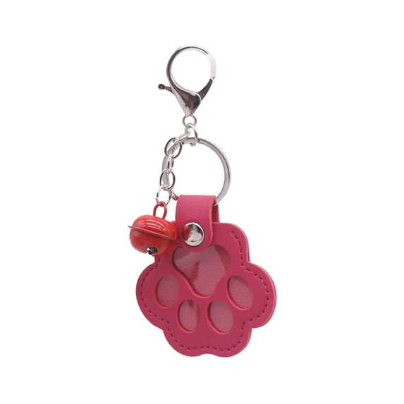 Pet Hair Memorial Keychain, Paw Shape Pet Keepsake for Ashes or Hair, Emotional Loss Gift for Dog Cat Lovers, Portable Travel Bag Keyring Accessory