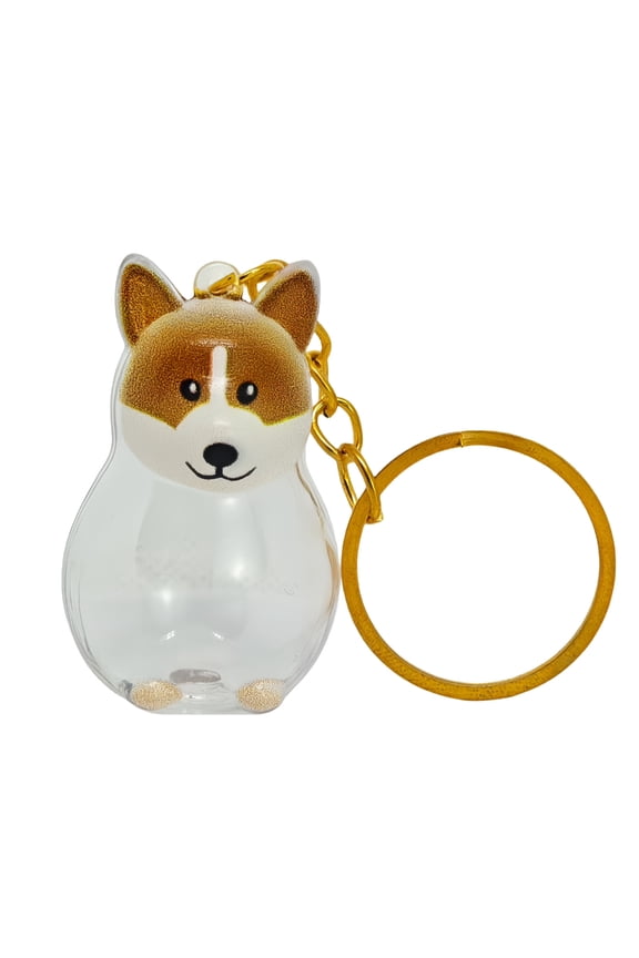 Pet Hair Memorial Storage Box Keychain Clear Display Dog Furs Collector Keepsakes For Dog Cats Owner Remembrances