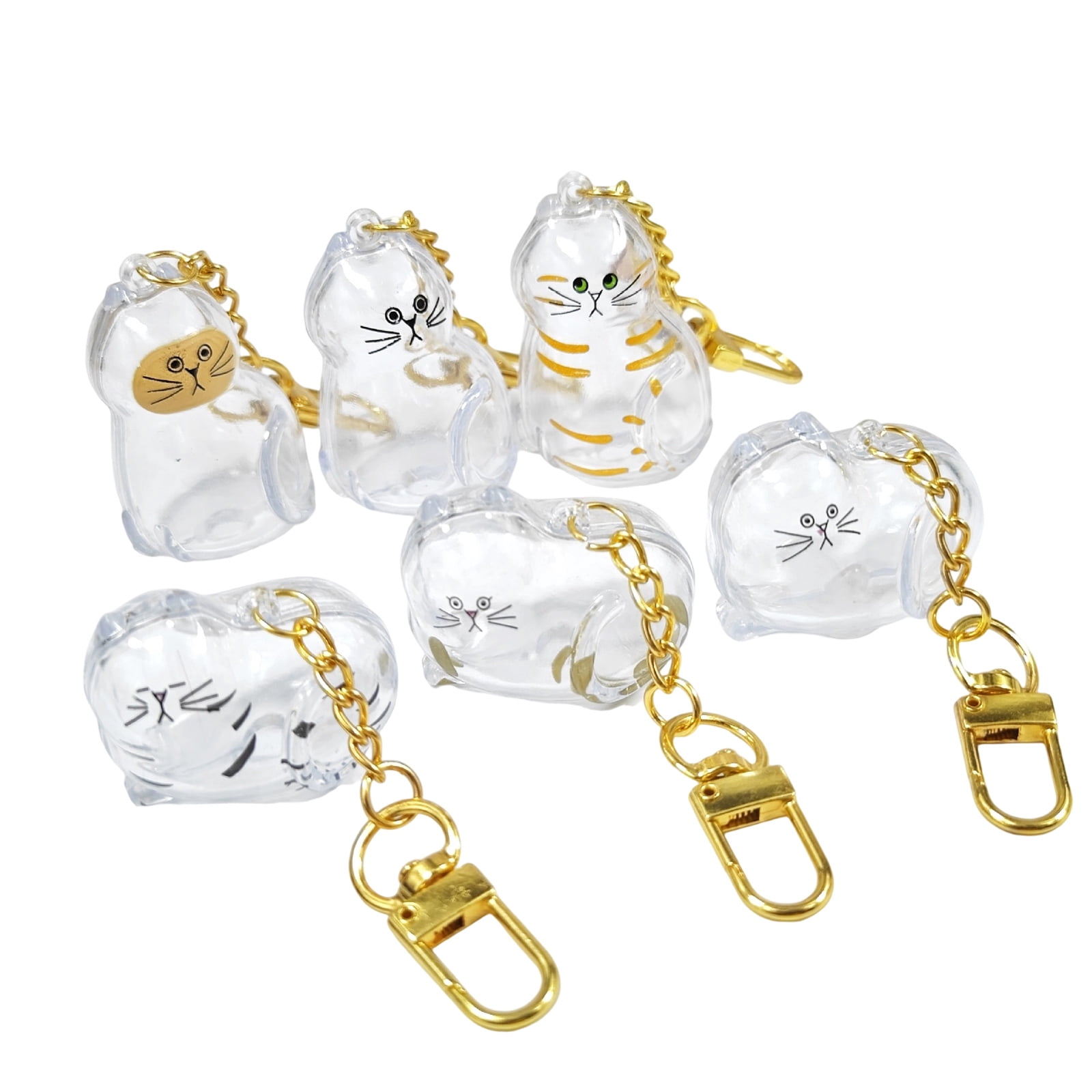 Pet Hair Memory Keepsakes Clear Acrylic Display Case Keychain Pendant ...