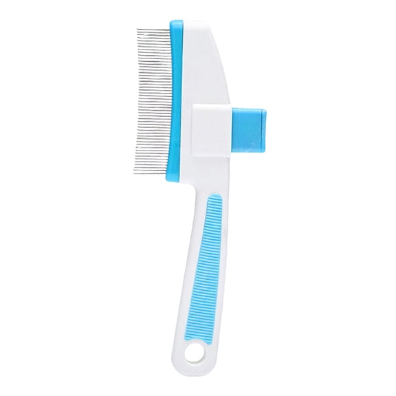 Pet Hair Removal Comb for Ergonomic Cat Brush with Release Button for Indoor Cats and Dogs Gentle Deshedding Tool for Cleaning Loose Pet Grooming Brush T