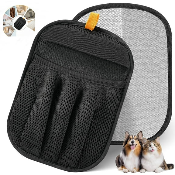 Pet Hair Removal Glove for Cats & Dogs, Upgraded Five-Finger Electrostatic Pet Hair Gloves, Reusable Magic Brush Pet Hair Remover Tool for Laundry, Couch, Carpet, Car Seat