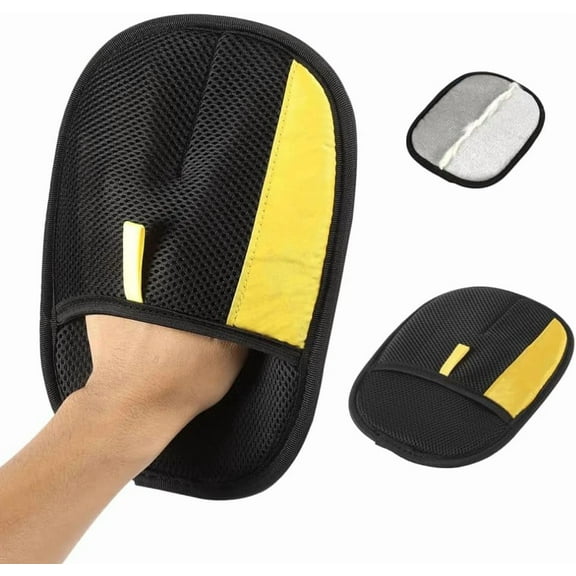 Pet Hair Removal Glove for Cats & Dogs, Upgraded Thickened Double Sided Grooming Glove, Powerful Cat Grooming Gloves, Reusable Hair Remover Glove for Couch, Furniture, Carpet, Curtain (1pc)