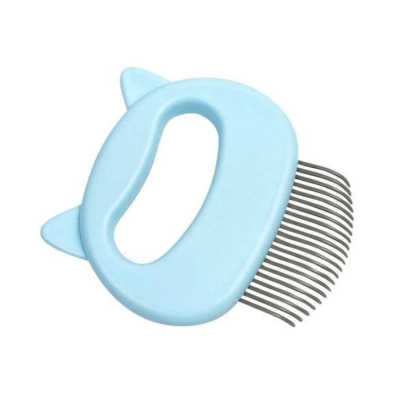 Pet Hair Removal Massage Comb Brush, ABS Elastic Handle Grooming Comb for Cats and Dogs, Deshedding Brush for Long Short Hair Pets, Easy Grip Massage Comb for Daily Grooming
