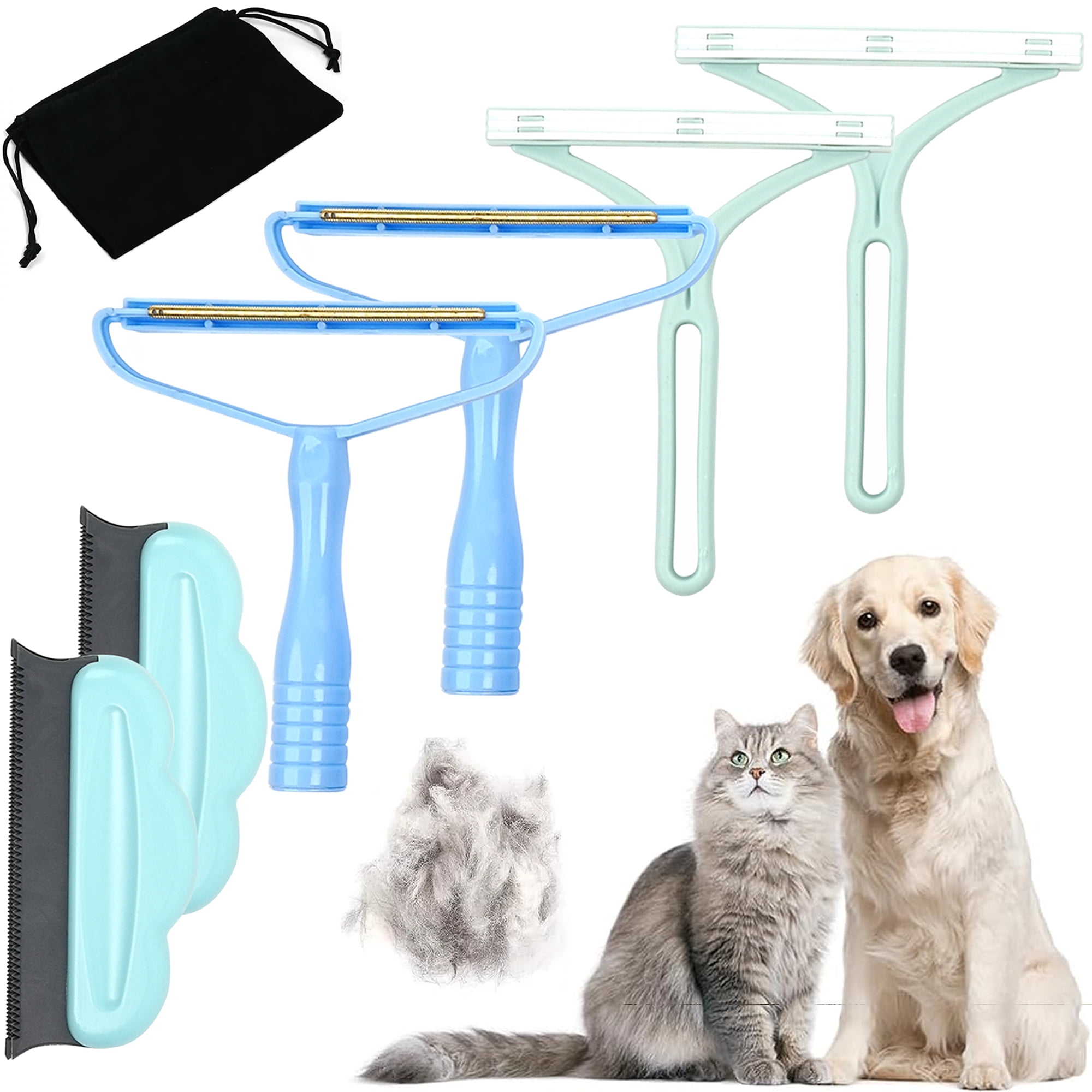 Pet Hair Remover, 6 Pack Portable & Reusable Dog Cat Lint Remover for