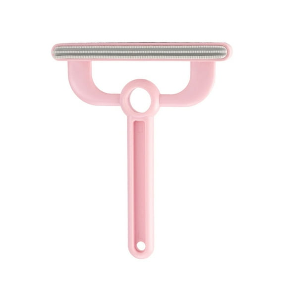 Pet Hair Remover for Clothes, Couch, Carpet, Reusable Lint Fur Cleaner Brush for Fabric, Fluff Removal Tool Scraper for Car Seat, Portable Animal Hair Rake for Pet Bed Cleaning, 1Pc(Pink,5.9x4.7")