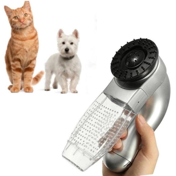 Pet Hair Remover Device, Multifunctional Dog Cat Grooming Vacuum Brush System Automatic Collect Fur Hair Clean Domestic Helper for Pets Funiture Clothing