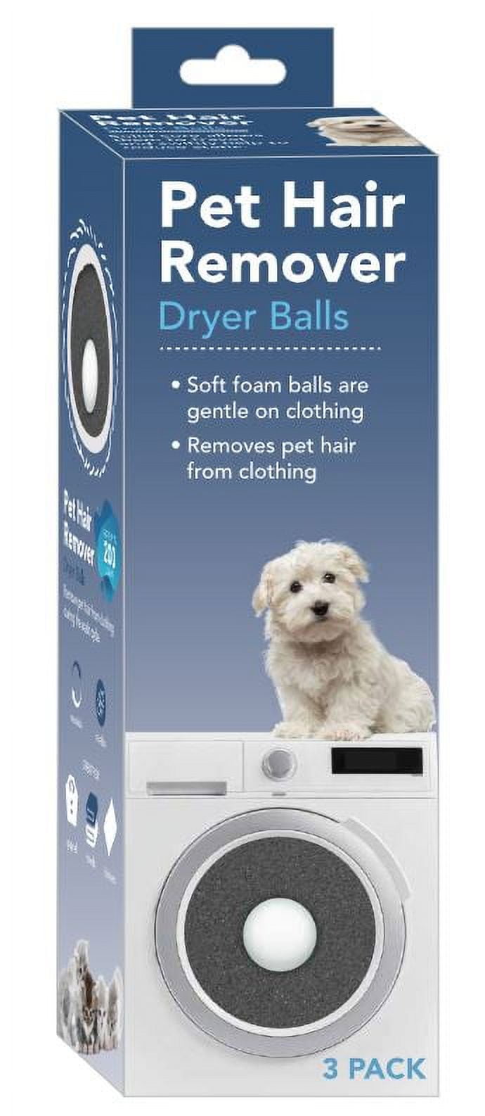 Pet Hair Remover Reusable Dryer Balls, 3 Count Pack