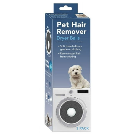 Pet Hair Remover Dryer Balls, Lint & Fur Removal, Reusable, 3‑Count