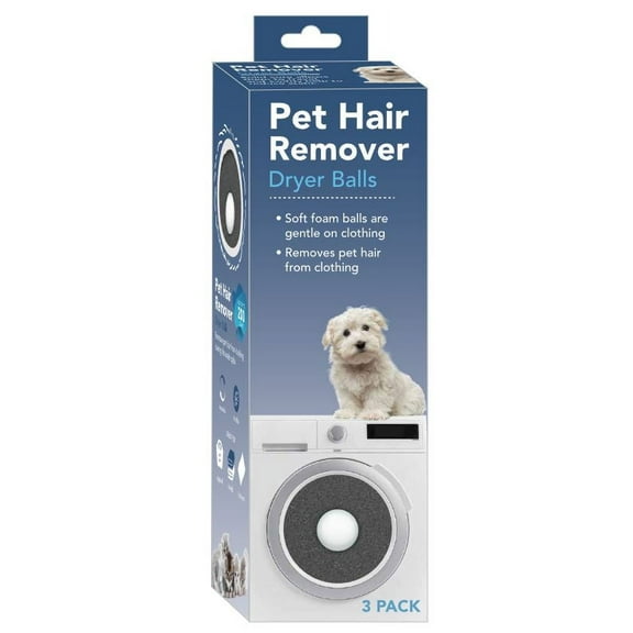 Pet Hair Remover Dryer Balls, Lint & Fur Removal, Reusable, 3Count