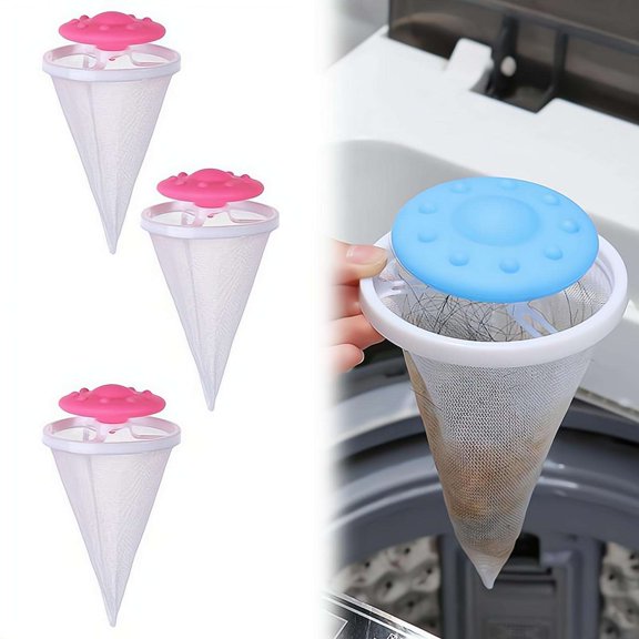 Pet Hair Remover for Laundry, Floating Mesh Lint Catcher for Washing Machine, Reusable Removal Bag for Dog and Cat, Universal Laundry Filter Trap for Clothes, Bedding and Towels