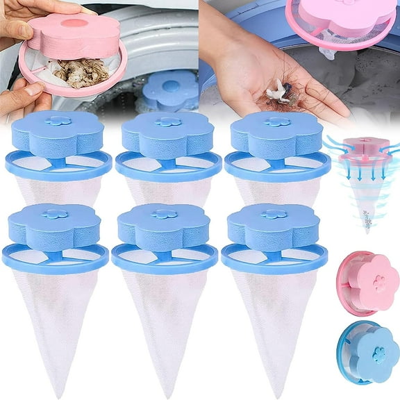 Pet Hair Remover Laundry, Laundry Pet Hair Catcher, Pet Hair Remover Laundry Filter, Washing Machine Floating Lint Mesh Bag, Reusable Hair Filter Washer Lint Trap Net Pouch (E)