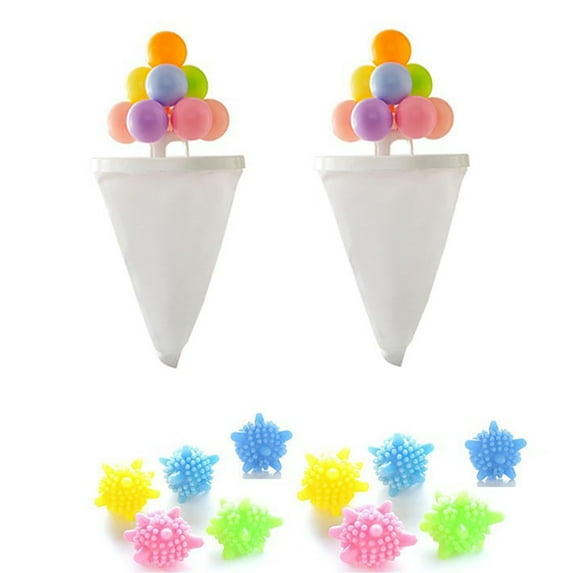 Pet Hair Remover for Laundry, Ongmies 2025 Upgraded Floating Hair Filtering Mesh Removal with 10 Colorful Reusable Hair Catcher Wsher Machine Bag Dog Cat Hair Remover for Laundry, White*2