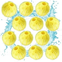 Pet Hair Remover for Laundry,Reusable Washing Machine Hair Catcher,Laundry Lint Remover Washing Balls,Washing Dry Balls for Cat Dog Pet Fur Remover 12 PCS (Yellow)