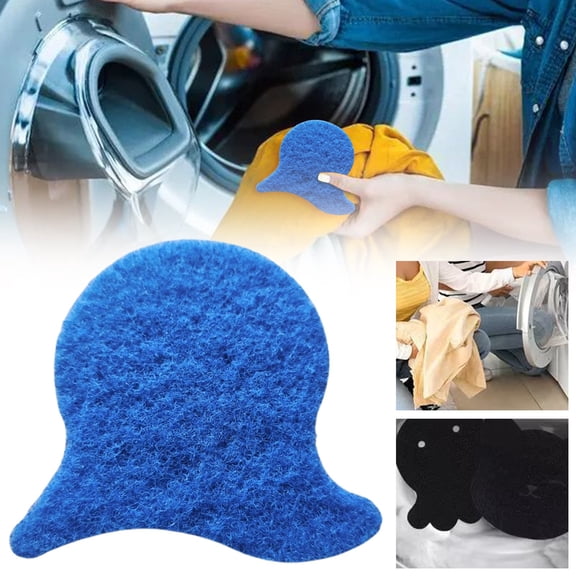 Pet Hair Remover for Laundry, Washing Machine Fur Catcher, Reusable Washing Machine Lint Remover Sponge, Pet Hair Remover, Effectively Removes Fur Cat Hair Remover Tool,4.72×4.53 in,Blue