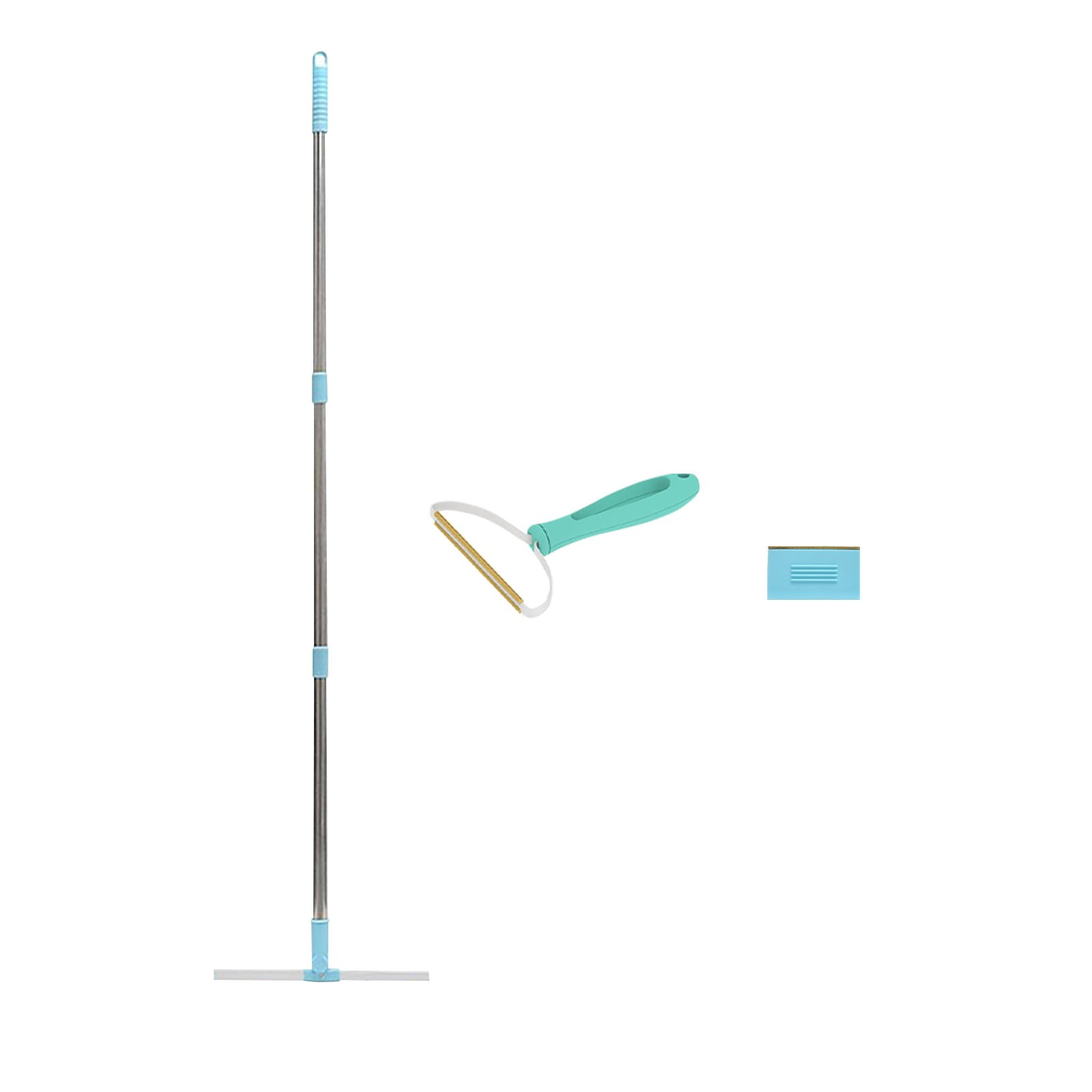 4-Pack Pet Hair Remover Set - Retractable Carpet Rake For Dog & Cat Hair
