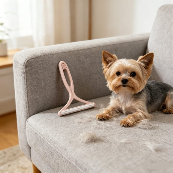 Pet Hair Remover,Static Claw Tool with Handle and Stainless Steel Blade,Pet Grooming Accessory for Cat and Dog Owners,Ideal for Removing Loose Fur from Furniture Carpets and Clothing.