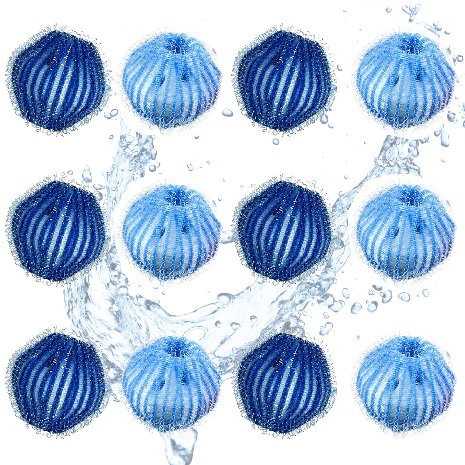 Pet Hair Remover for Laundry, 12Pcs Reusable Pet Hair Remover for Washing Machine, Soft Lint Remover Catcher for Laundry, Bedding, Clothes