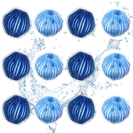 Pet Hair Remover for Laundry, 12Pcs Reusable Pet Hair Remover for Washing Machine, Soft Lint Remover Catcher for Laundry, Bedding, Clothes