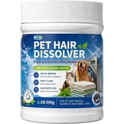 Pet Hair Remover for Laundry   Dog & Cat Hair Dissolver, Pet Laundry Detergent for Odor & Stain Removal, Washing Machine Cleaner, 500g
