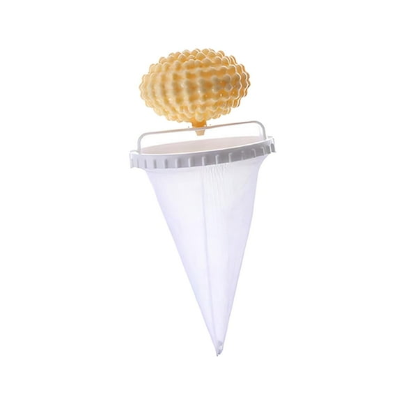 Pet Hair Remover for Laundry, Floating Hair Filtering Mesh Bag, Reusable Hair Removal Pet Bedding Mesh Bag Yellow