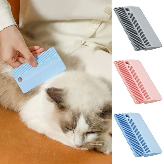 Pet Hair Scraper, Multifunctional Dog Hair Removal Brush and Cleaning Device, Effective Floating Fur Remover for Furniture and Carpets, Durable Manual Tool for Grooming and Household, by UKHCCC