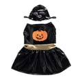 thumbnail image 1 of Pet Halloween Costume, Dog Funny Costume Halloween Cosplay Outfits Cute Clothes Adjustable Party Dress Up Apparel Accessories for Small Medium Large Dogs(L,Black), 1 of 5