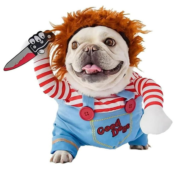 Pet Halloween Costume, Dog Funny Costume Halloween Cosplay Outfits Cute Clothes Adjustable Party Dress Up Apparel Accessories for Small Medium Large Dogs(M SIZE)