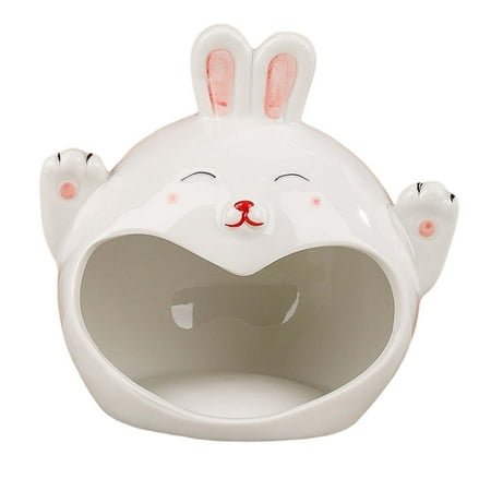 Pet Hamster Ceramic Hideout House for Small Animal Adorable Appearance Large Rabbit