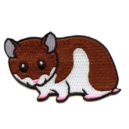 Pet Hamster Embroidered Iron On Jacket Patch
