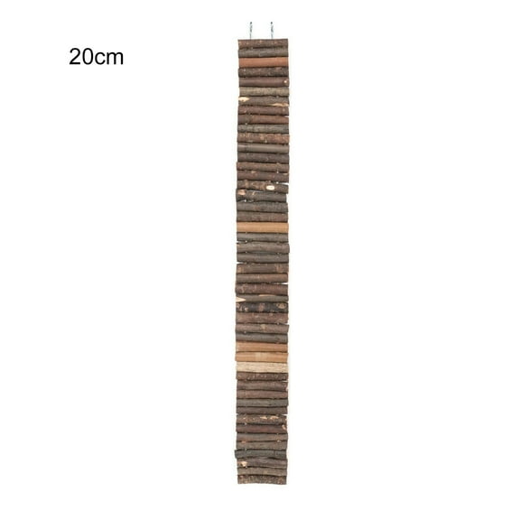 Pet Hamster Ladder Toy, Flexible Bendable Easy Installation Natural Wood Suspension Bridge Toy for Hamsters Gerbils Guinea Pig Mice Rats Parrots Swing Climb Exercise Training