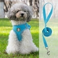 thumbnail image 1 of Pet Harness and Leash Set Soft Breathable Vest Reflective Adjustable Secure Control Easy Wear for Small Medium Large Dogs Cats Walking Running Outdoor Travel Mesh Fabric X-Shape Buckle, 1 of 5