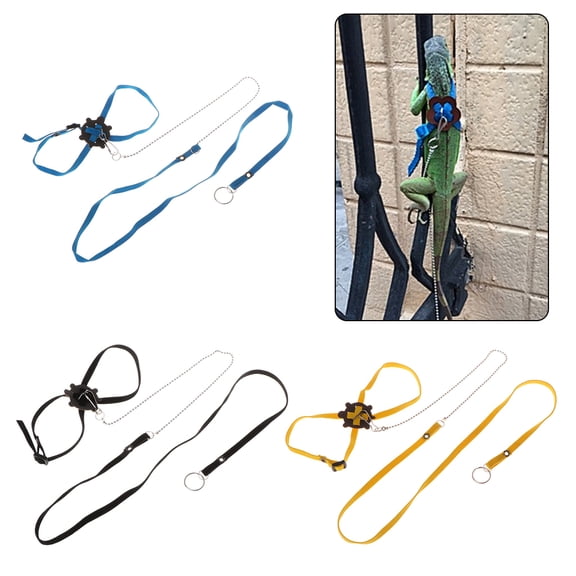 ✪ Pet Harness Reptile Leash Turtle Lizard Adjustable Outdoor Training Soft Strap