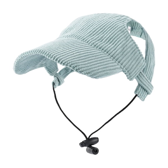 Pet Hat Corduroy Sunscreen Hat Adjustable Breathable Summer Outdoor Cap with Ear Holes for Small Medium Dogs Cats Daily Walk Beach Day for Teddy Chihuahua Persian Cat(S,Green)