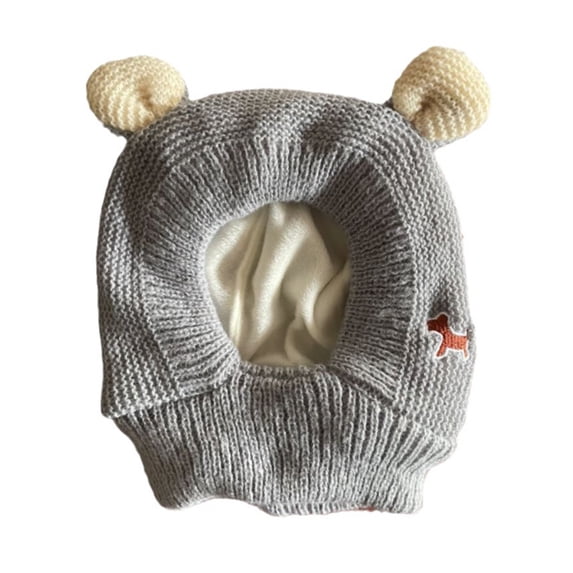 Pet HatS Pet Earmuffs Noise-Reducing Knit Winter Hat for Dogs Warm Cozy Headwear Clothing