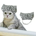 thumbnail image 1 of Pet HatS Shower Cap for | Adjustable Fixed Strap for Ears | Bath Comfort for Dogs Cats, Silver, 1 of 8