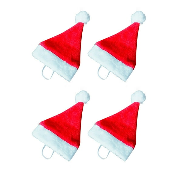 Pet HatS for Santa Christmas for Cats Dogs Pack 4 Hats Pet Supplies