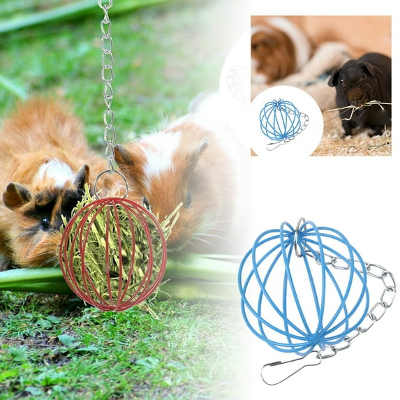 Pet Hay Rack Metal Hanging Space Saving for Small Animals Clean Organized Feeding