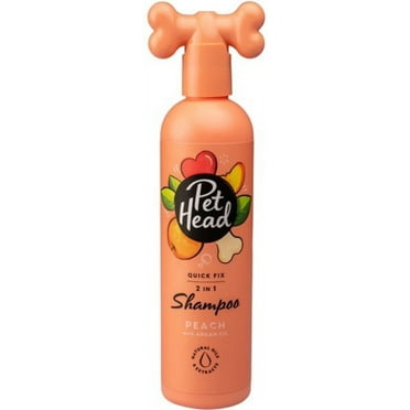 Pet Head Quick Fix 2 in 1 Shampoo for Dogs Peach with Argan Oil 90414A