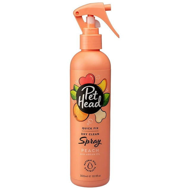 Pet Head Quick Fix Dry Clean Spray for Dogs Peach with Argan Oil - 10.1 oz