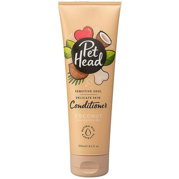 Pet Head Sensitive Soul Delicate Skin Conditioner for Dogs Coconut with Marula Oil [Dog, Rinses & Coat Conditioners] 8.4 oz
