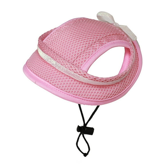 Pet Headwear Super Soft Wide Brim Polyester Dog Cat Outdoor Mesh Sun Hat Pet Sunscreen Cap Pet Supplies