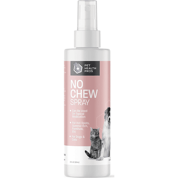 Pet Health Pros Dog Anti-Chewing Spray; Preventive Tool; Bitter Agent; Indoor/Outdoor Use; 8 oz; Clear