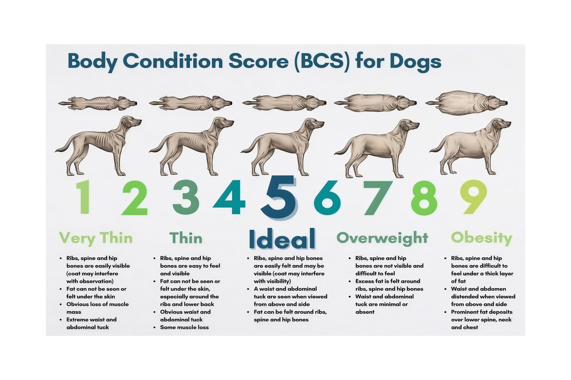 Bcs Animal Rabbit Pet Health Weight Guide Dog Body Condition Score Chart BCS Veterinary ...