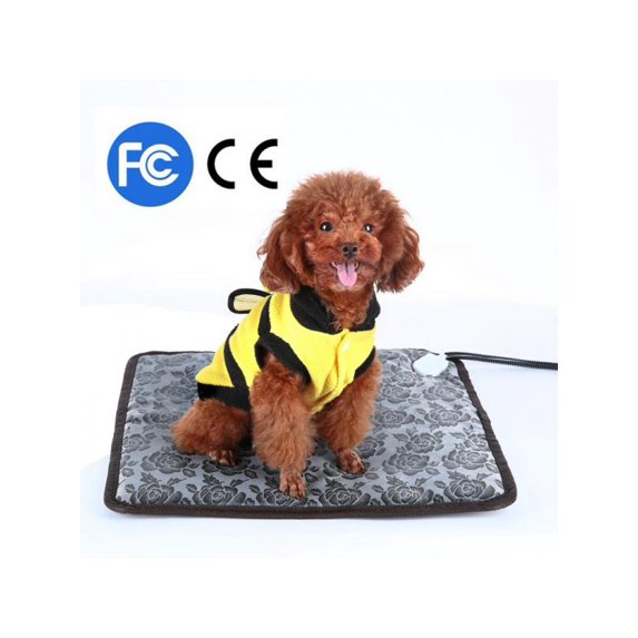 Pet Heating Pad Cat Dog Heated Bed Waterproof Mat Electric Chew Resis Steel Cord