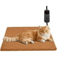 thumbnail image 1 of Pet Heating Pad for Cats & Dogs Indoor Outdoor, Warming Cat Heating Pad with Chew Resistant Cord, Adjustable Temperature & Time, Heated Cat Bed Mat Waterproof for Cats Small Dogs, 17.7'' × 17.7'', 1 of 13