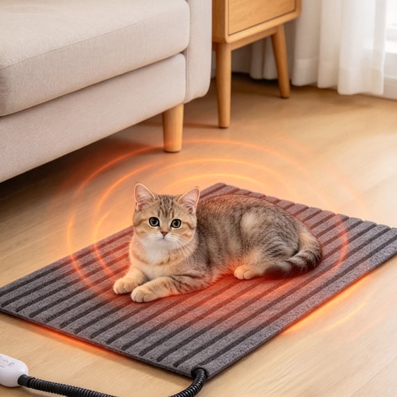Pet Heating Pad for Cats & Dogs,Safe Electric Cat Warming Pad with Chew ...
