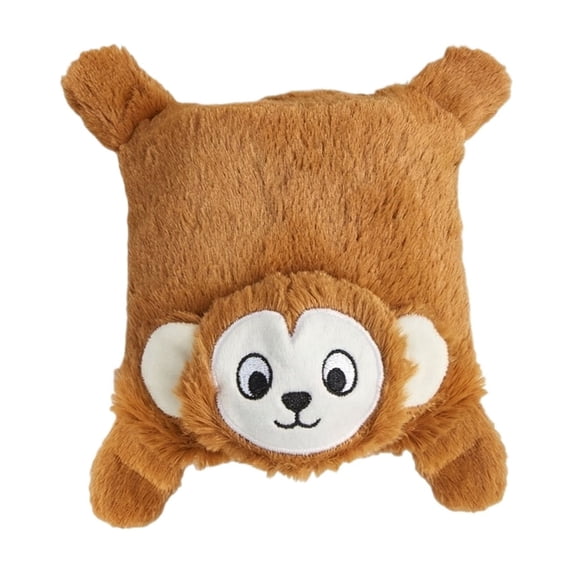 Pet Hippo, Interactive Squeaky Dog Toy No Stuffing Chew Toy for Small Medium Dogs Pet Toy Boredom Buster, Brown