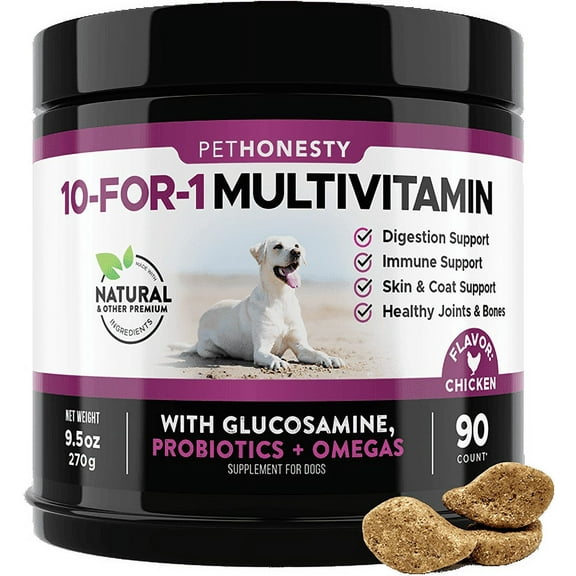 Pet Honesty Cat, Gut and Immune Helath Support Probiotics Supplement, Chicken Flavor, Dual Texture Treat, 30 Days Supply